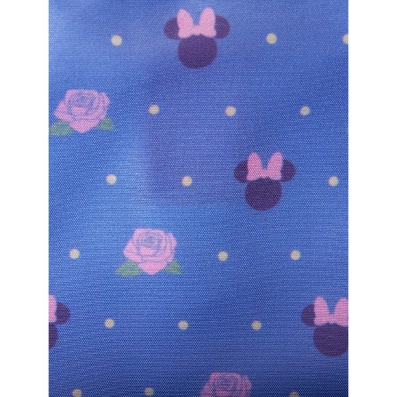 NEW! LOUNGEFLY DISNEY MINNIE MOUSE FLORAL LACE CROSSBODY BAG & MATCHING … - Picture 5 of 11